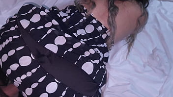 Cute blonde is fucked after the party