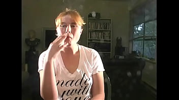 Katie 22 yr old blonde sfw non nude smoking clips