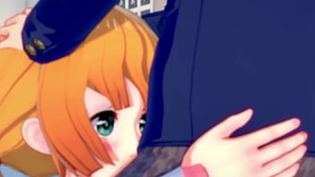 Student girl loves doing blowjobs