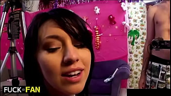 Perky teen megan licks tory’s twat in wild fuck a fan live show bash