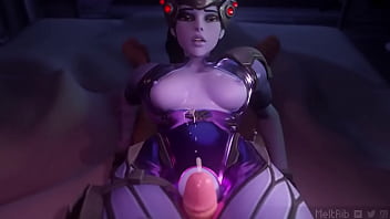 Widowmaker makes you cum reverse cowgirl