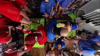 Football team vs cheerleader gangbang full bts