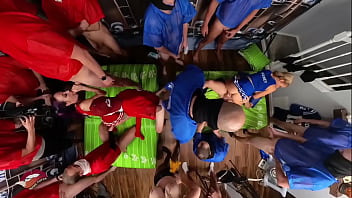 Football team vs cheerleader gangbang full bts