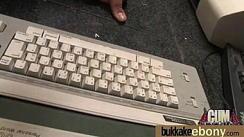 First time ebony with a group of white dicks 13