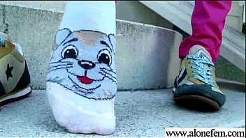 Alone girl use all kind of things for pleasure herself video 10