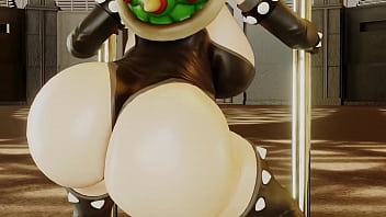 Bowsette shaking that ass on the tube