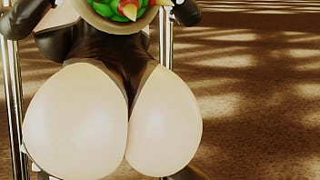 Bowsette shaking that ass on the tube