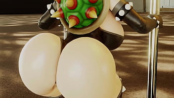 Bowsette shaking that ass on the tube