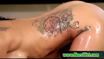 Sexy asian masseuse gives pleasure in nuru massage 07