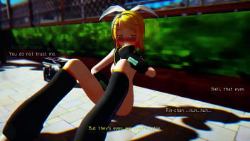 Blonde girl dancing on street mmd by chick