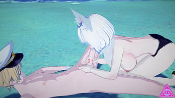 Kaga bocchino gratuito a joshua fino a fargli perdere l'ultima goccia di sperma azur lane