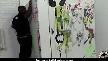 Hot cougar cums hard on young black cock 30