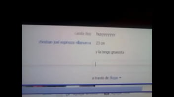 Arrecho mostrando sus miniaturas por web cam