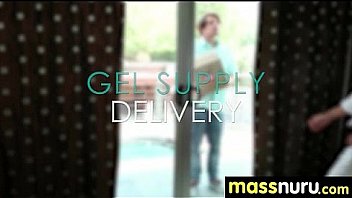 Nuru massage ends with a hot shower fuck 6