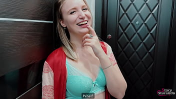 Slut wife came to a neighbor and fucked his face and mouth