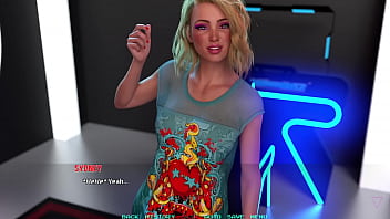 Name88's triangle #20 movie night with cute busty blonde