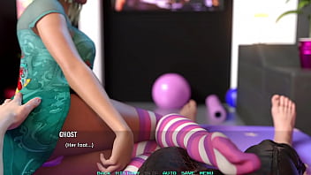 Name88's triangle #20 movie night with cute busty blonde