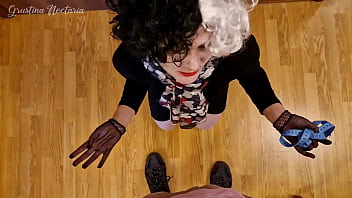 Cruella will measure and suck your dick she is obsessed with you
