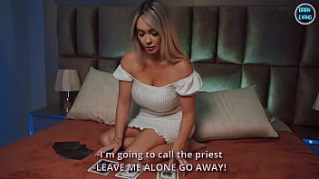 The priest and the nun salome gil try to save the sinful soul of kourtney love