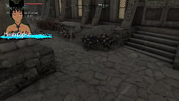 Skyrim b and l mod more quests and celebrating in the hall having sex with multiple women