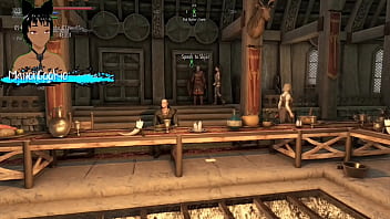Skyrim b and l mod more quests and celebrating in the hall having sex with multiple women