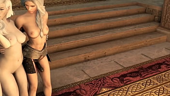 Skyrim b and l mod more quests and celebrating in the hall having sex with multiple women