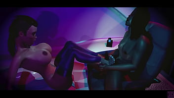 Thin cyberpunk bitch teaches inexperienced young client sex preview