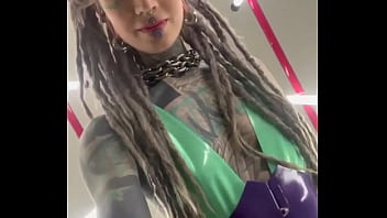 Bts with latex unconfined what's your favorite latex look #behindthescenes #inked #inkedwoman #tattoojourney #ps