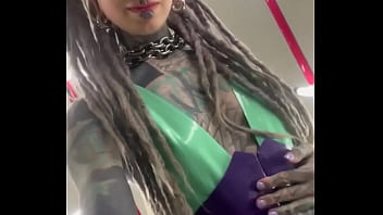 Bts with latex unconfined what's your favorite latex look #behindthescenes #inked #inkedwoman #tattoojourney #ps