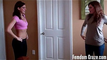 Fit babes cherry and sarah lifting each other up