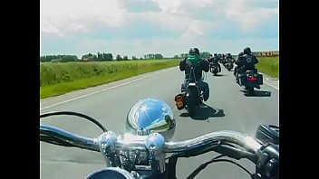 Asian whore gets her twat fucked by few fit bikers
