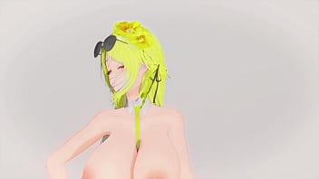 Azur lane alsace hentai nude dance savage hot sexy big boobs mmd 3d blonde hair clip