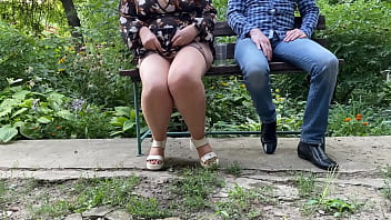 Hot nectar from my mother in law's pussy right outside