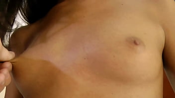 Cassidy morgan sexy tanned skinny petite stripper pov huge cock deepthroat blowjob and gets messy facial