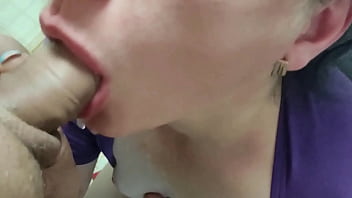 Slut married wife cheat with blowjob and cumshot in mouth