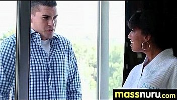 Sweetie gives a hot slippery nuru massage 17