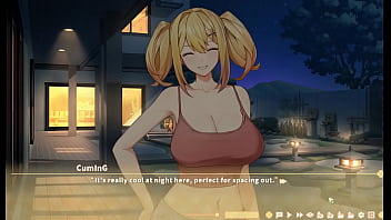 Summer clover harem hentai game ep 6 the big blonde step sister rides my giant cock at night