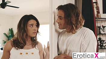 Caught and pussy creampied