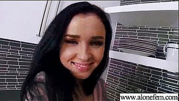 Lovely girl use all kind of things to masturbate vid 02