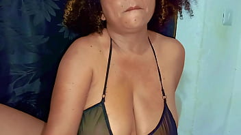 Old prostitute masturbates in the bar before opening she fucks herself so fast with the dildo that her pussy is creamy a very horny mature woman with big tits