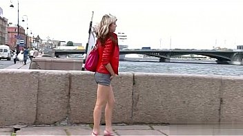 Young model ball licking