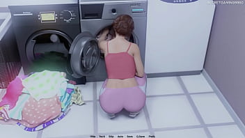 Heart problems 13 by xenorav omg his big ass busty milf stepmom looks so hot while doing laundry he seduces and kisses hot big ass milf