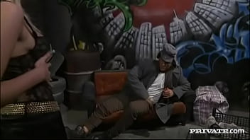 Donna bell lets a guy fuck her ass hard in a back alley