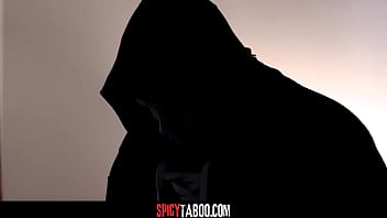 Hot babe gets her pussy pounded by a intruder after she caught him sniffing her panties