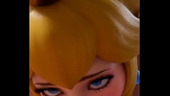 Gamer princess slobbering and swallowing