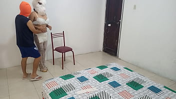 It's halloween and i found a sexy bunny in the house she looks like she's my stepmother i'm going to fuck her for wearing slutty lingerie on halloween free real porn