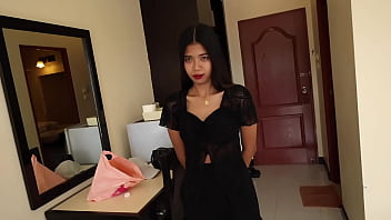 Demure little slut gets creampie