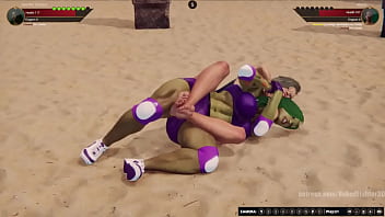 Jennifer vs alyssa nf3d female mma femdom combat