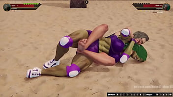 Jennifer vs alyssa nf3d female mma femdom combat