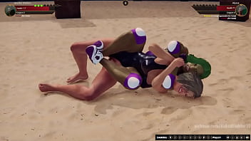 Jennifer vs alyssa nf3d female mma femdom combat